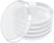 6-Pack Clear Plant Saucers – Durable Water Catcher Trays for Indoor & Outdoor Planters, Sturdy Plastic Base Plates for Flower Pots, 6.2"